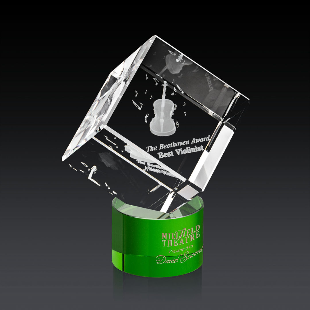 Burrill 3D Award on Marvel Base - Green 6