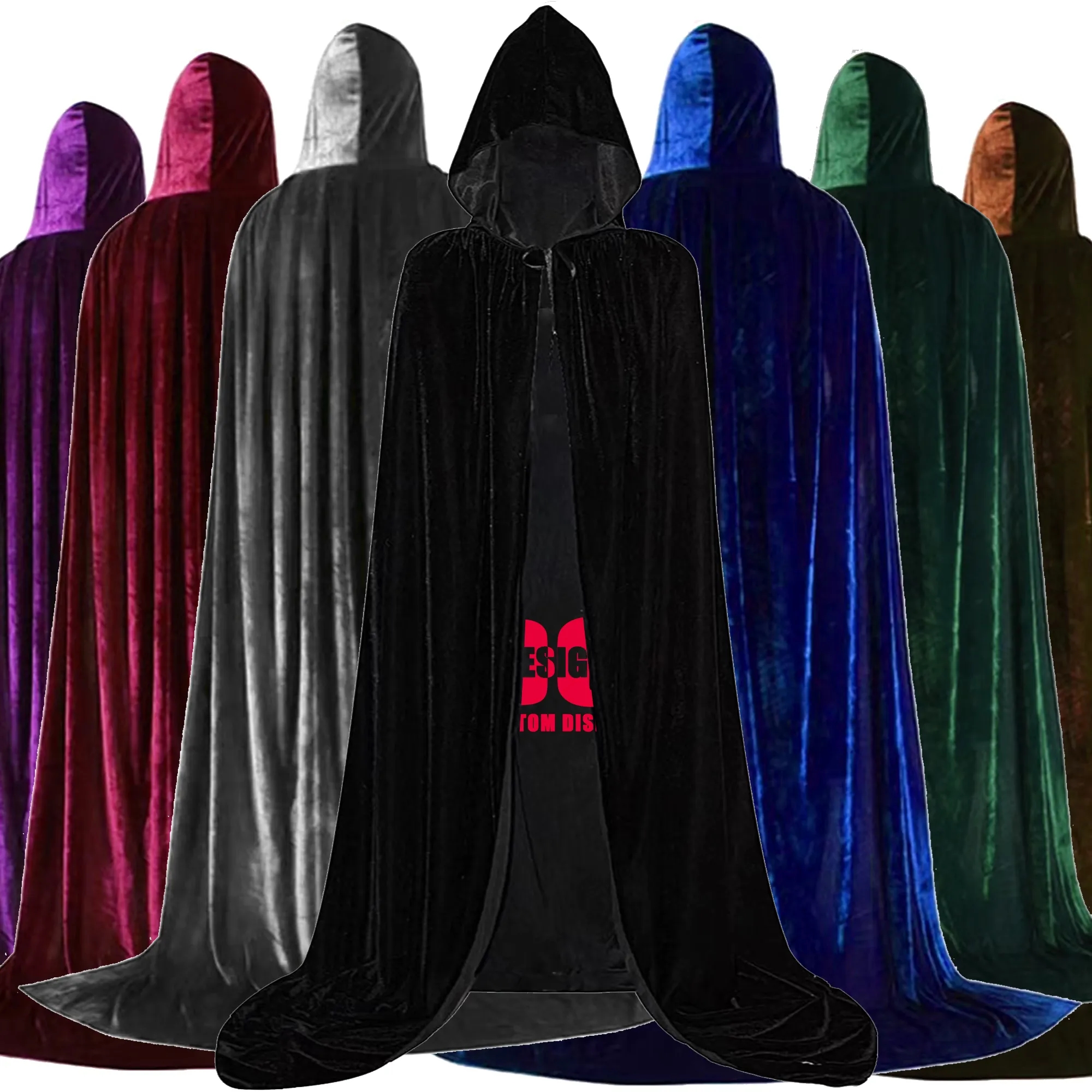 Halloween Velvet Hood Cape 2