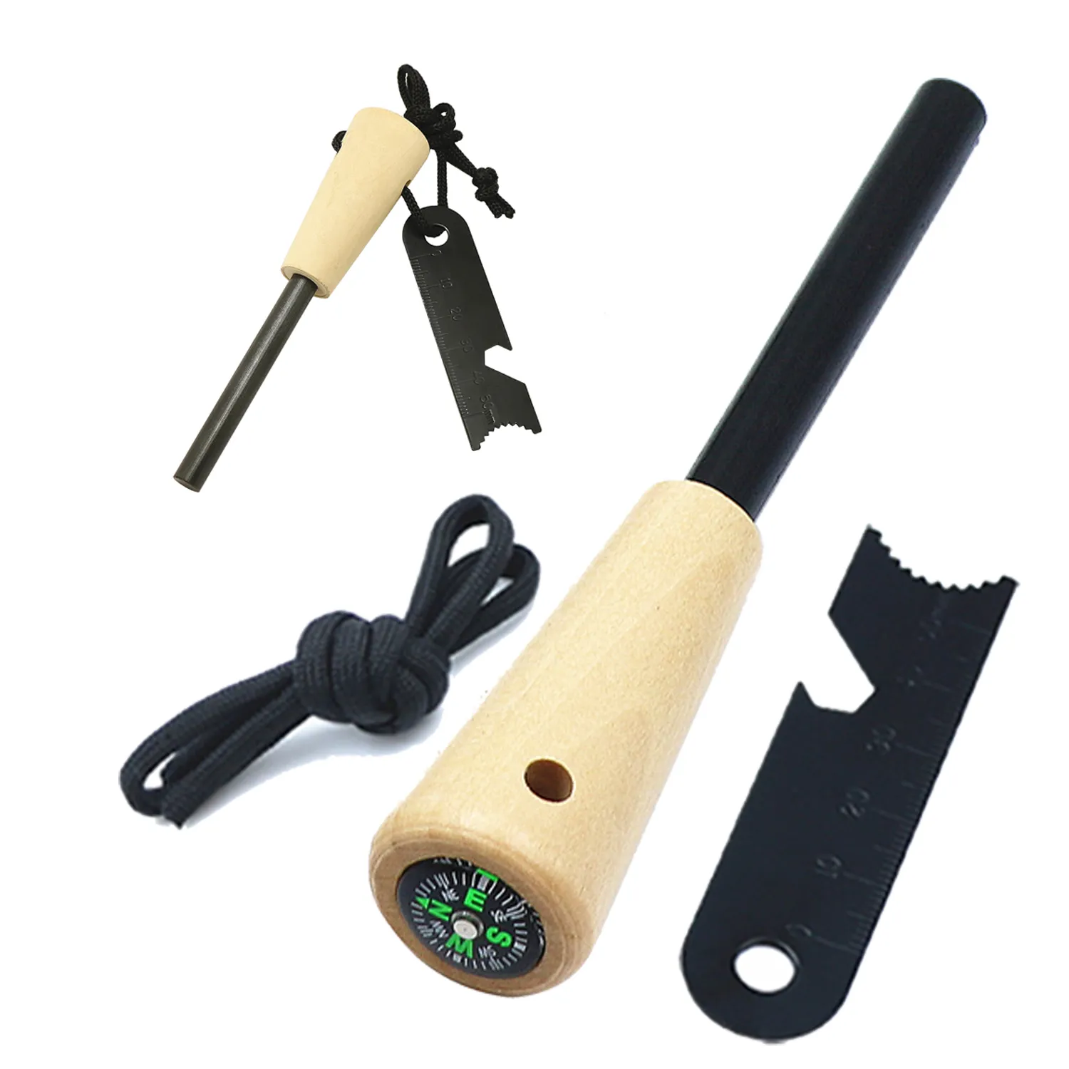 Camping Magnesium Rod With Compass 2