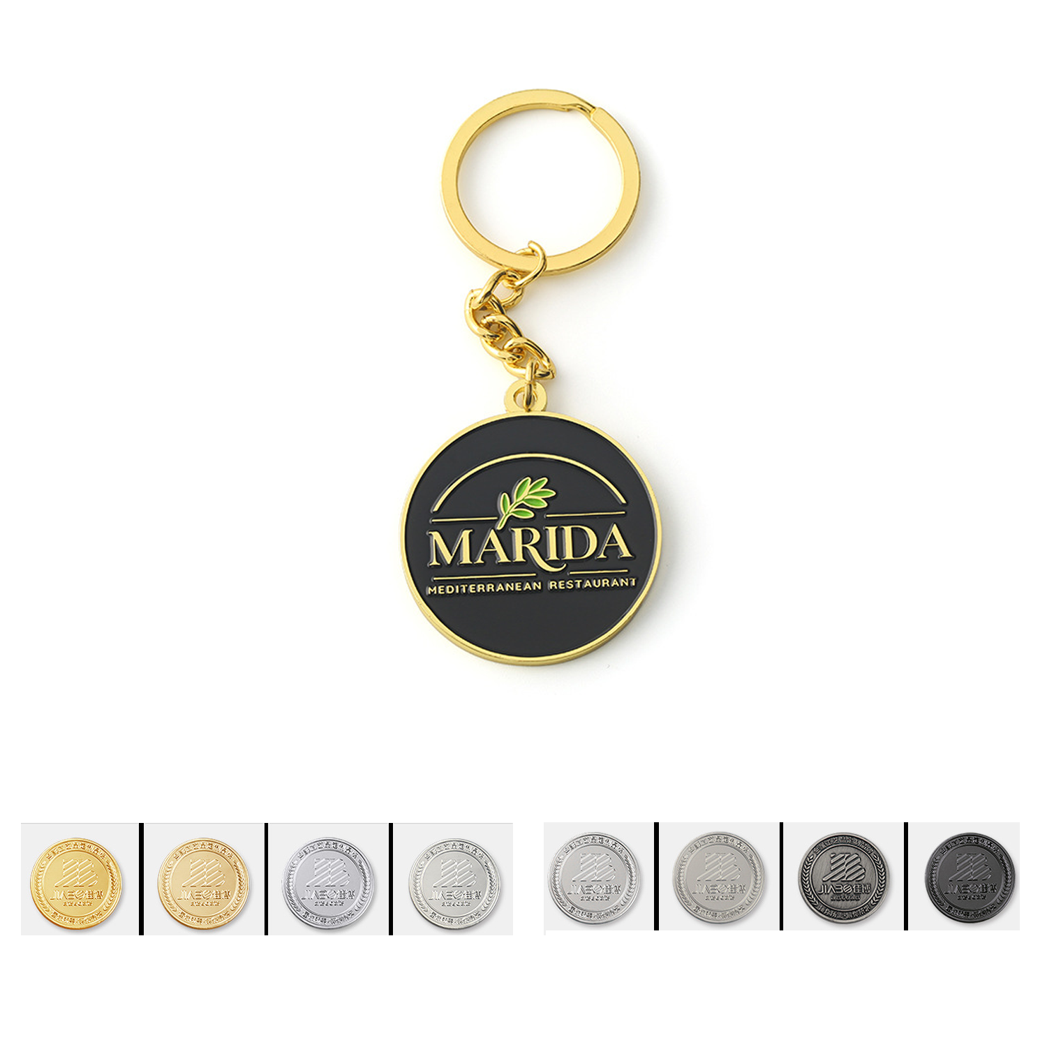 Baking-finish Metal Keychain 3