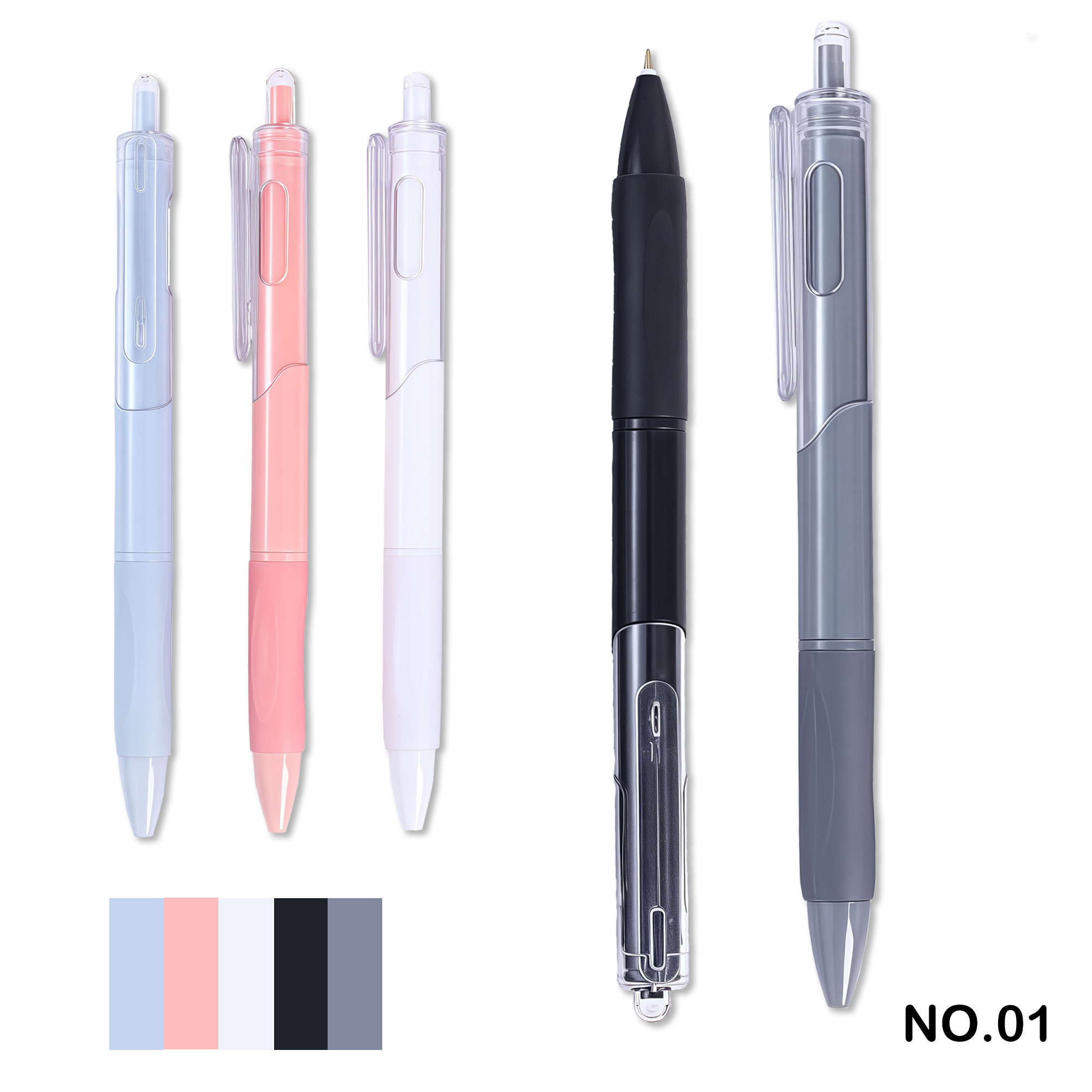 Colored click-type ballpoint pen 2