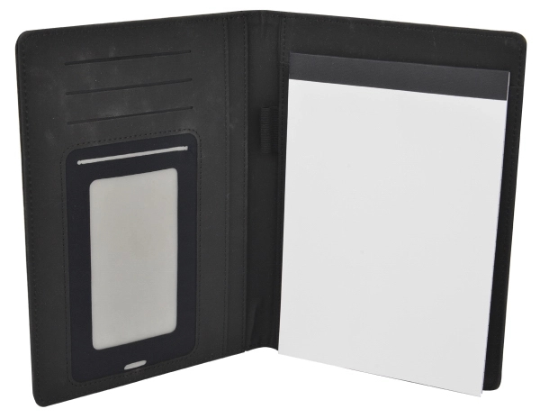 A5 Leatherette Padfolio with smartphone sleeve 5