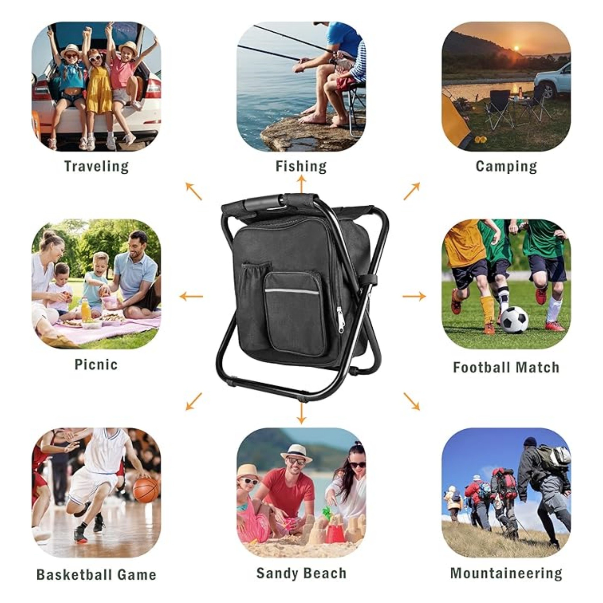 Backpack Stool Cooler Chair 6