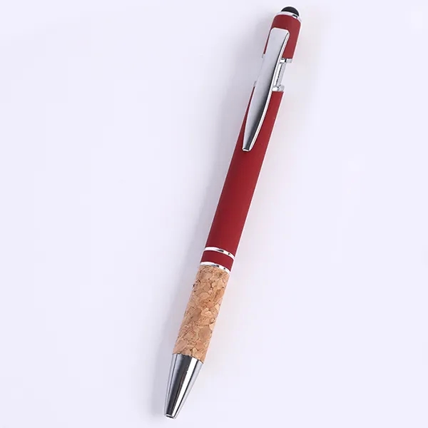 Metal Soft Touch Stylus Pen With Cork Grip 9