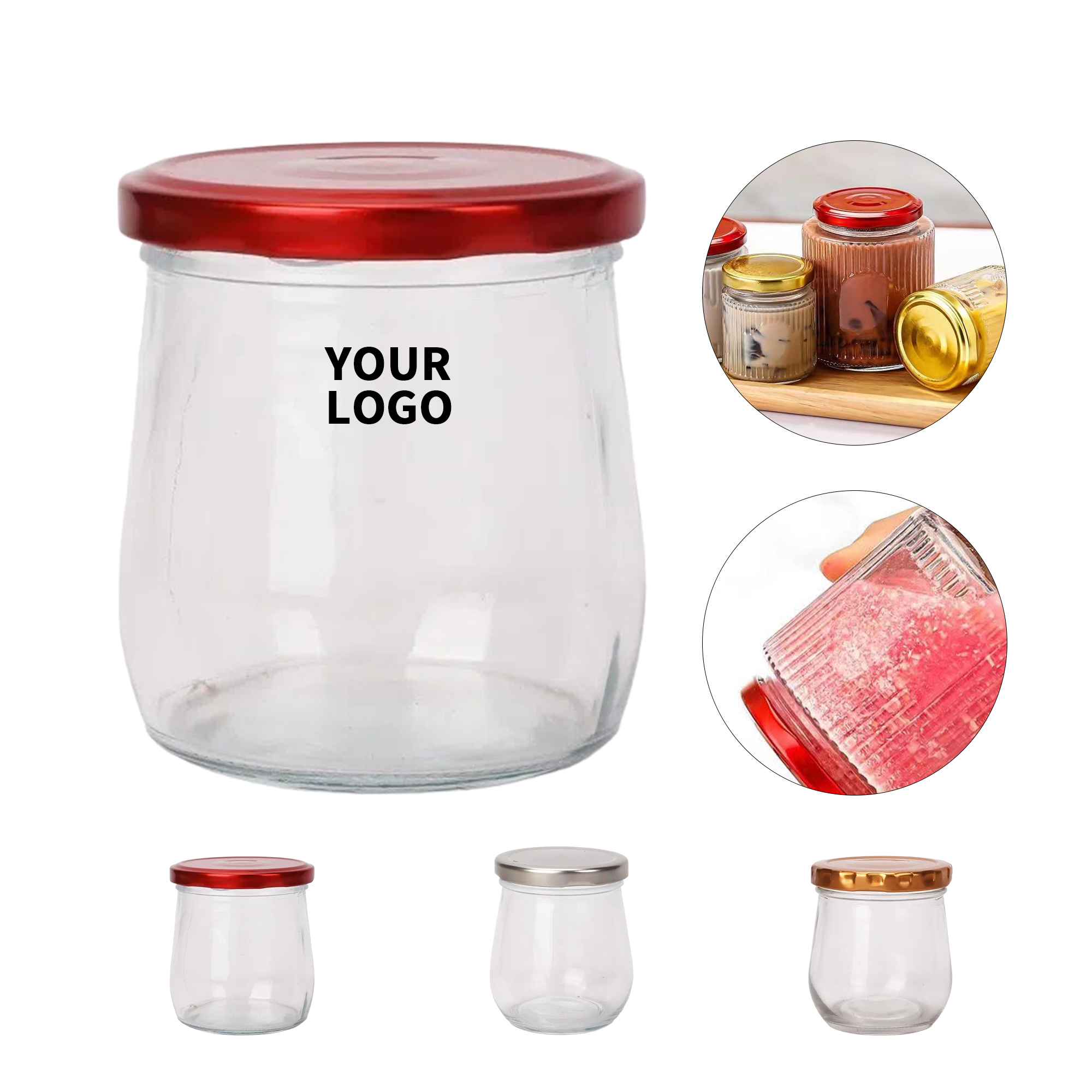 12.85 Oz Food Storage Vessel With Screw Top 3.35" x 2.86" 1