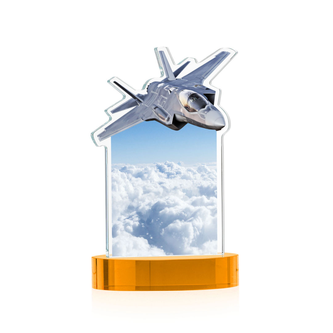 Top Gun VividPrint™ Award on Alberton Base - Amber 9
