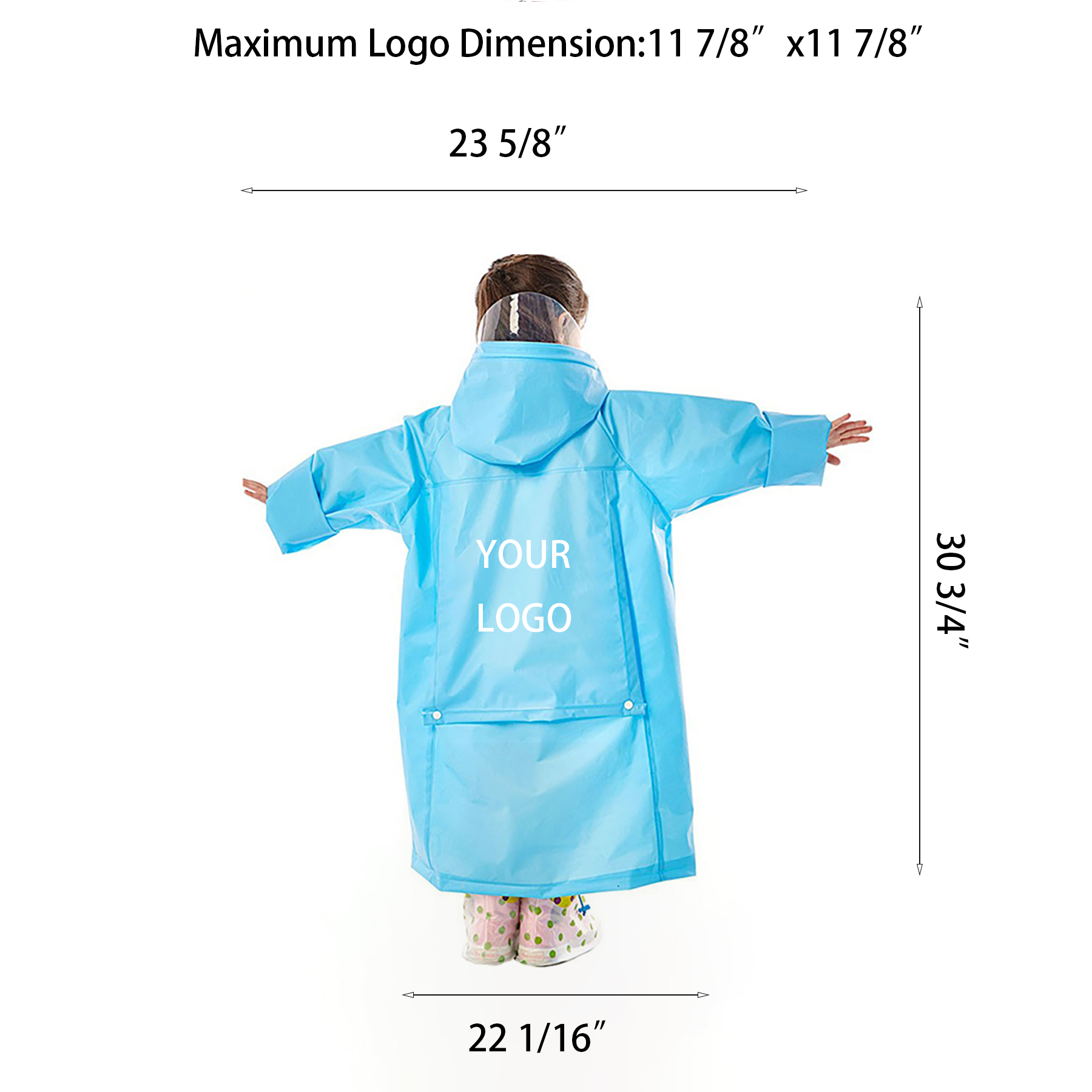 Children's Raincoat With Schoolbag 2