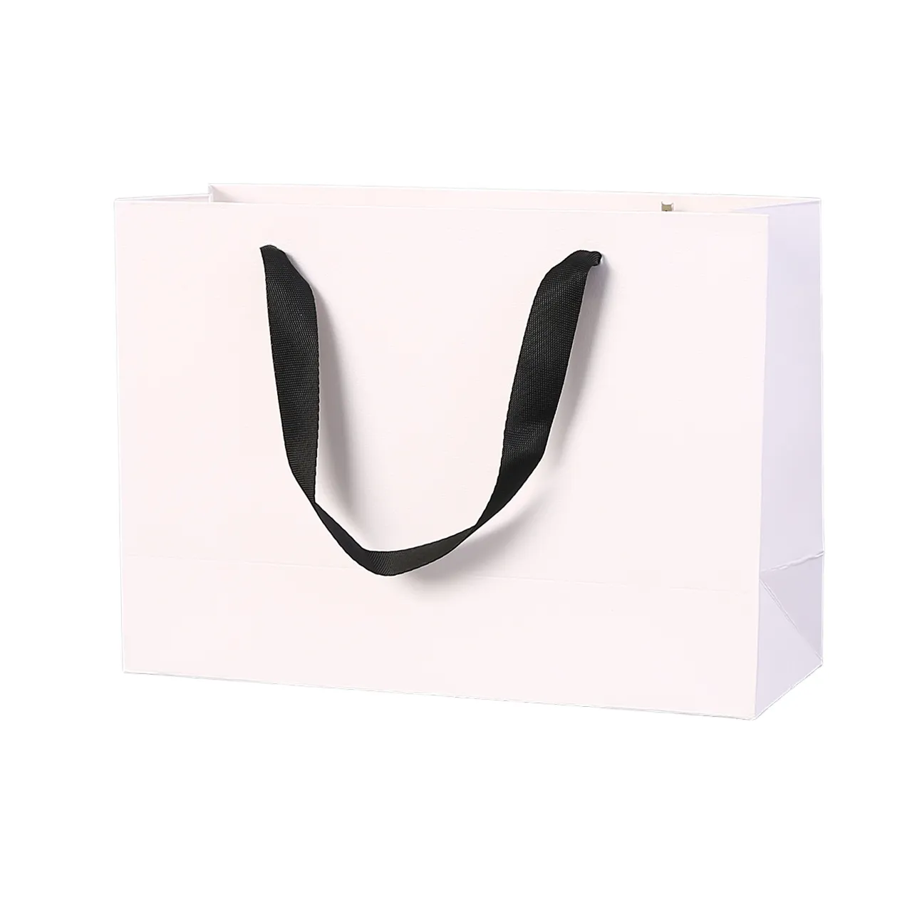 Recyclable Kraft Paper Bag 13x10 with Ribbon Handles 8
