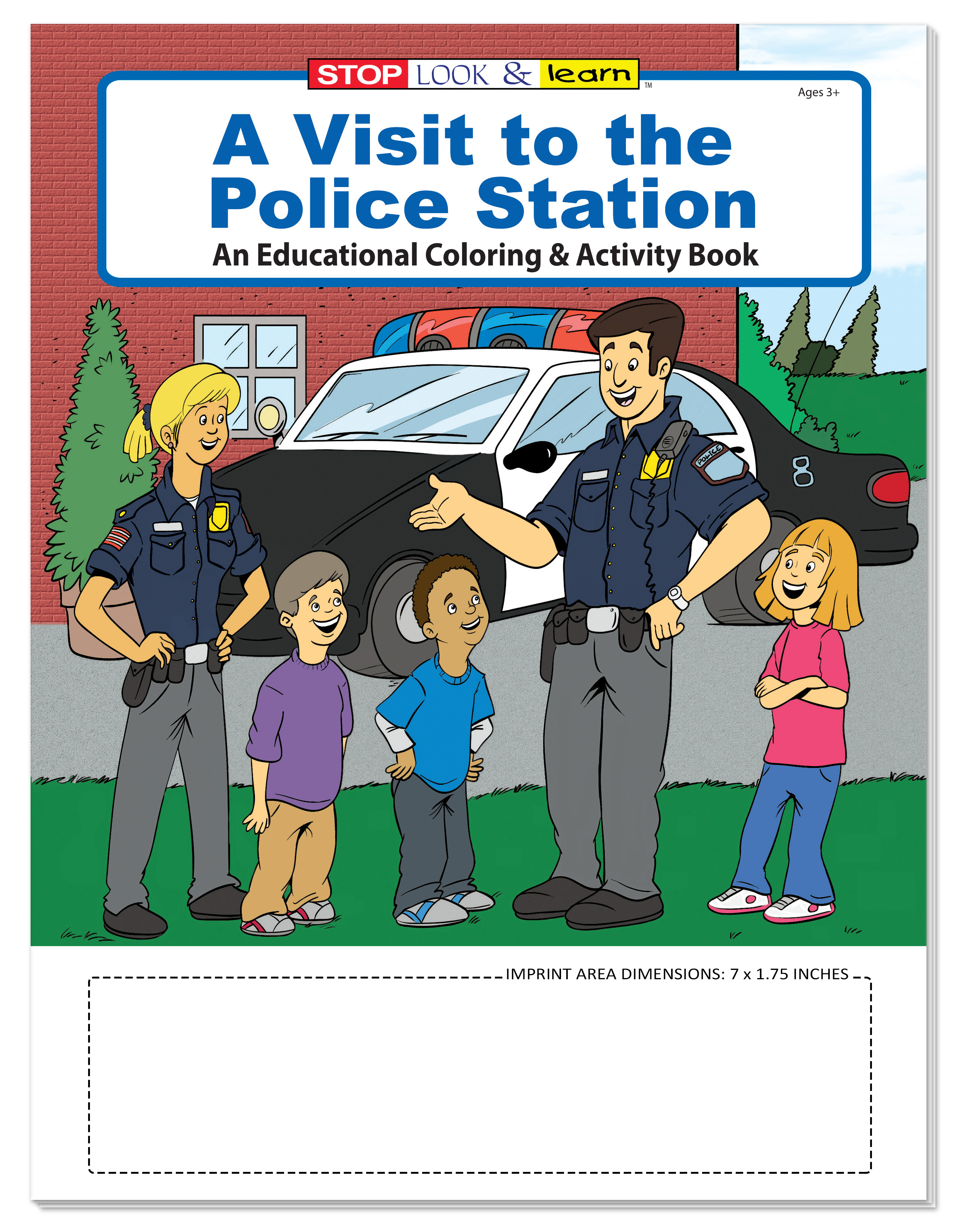 COLORING SET - A Visit to the Police Station Coloring Book Fun Pack 2