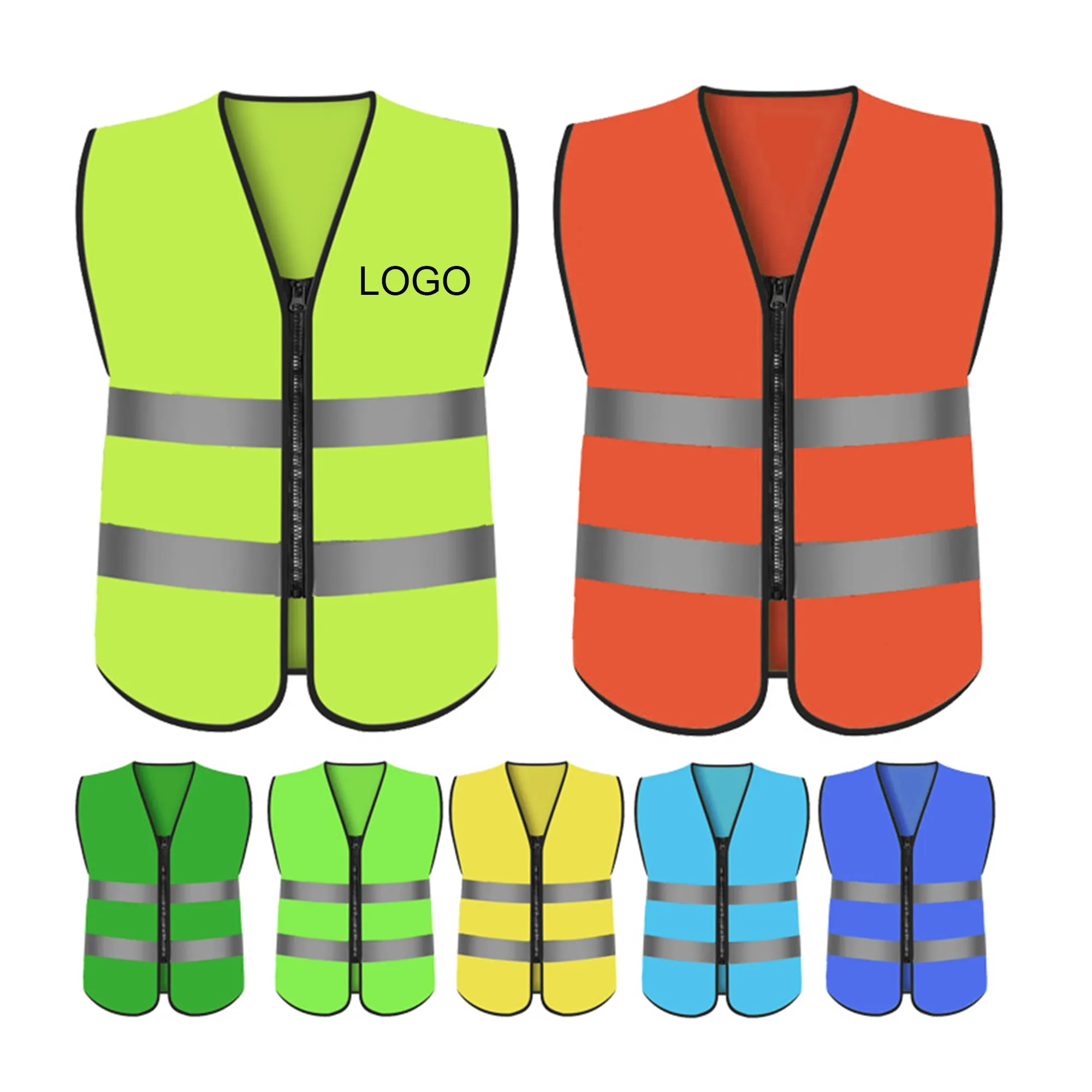MOQ 50 High Visibility Reflective Safety Vest 4