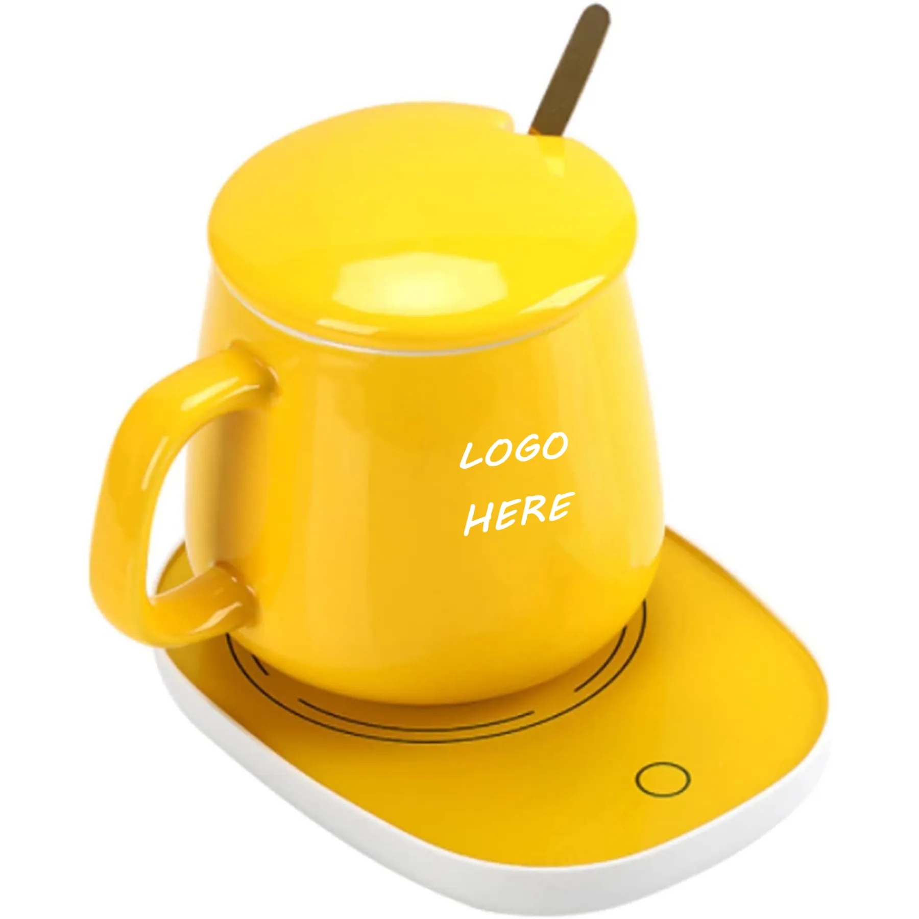 Coffee Mug Warmer Electric Beverage with Lid 2