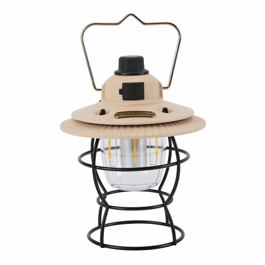 Retro Outdoor Camping Light & Picnic Lantern with Power Bank 4