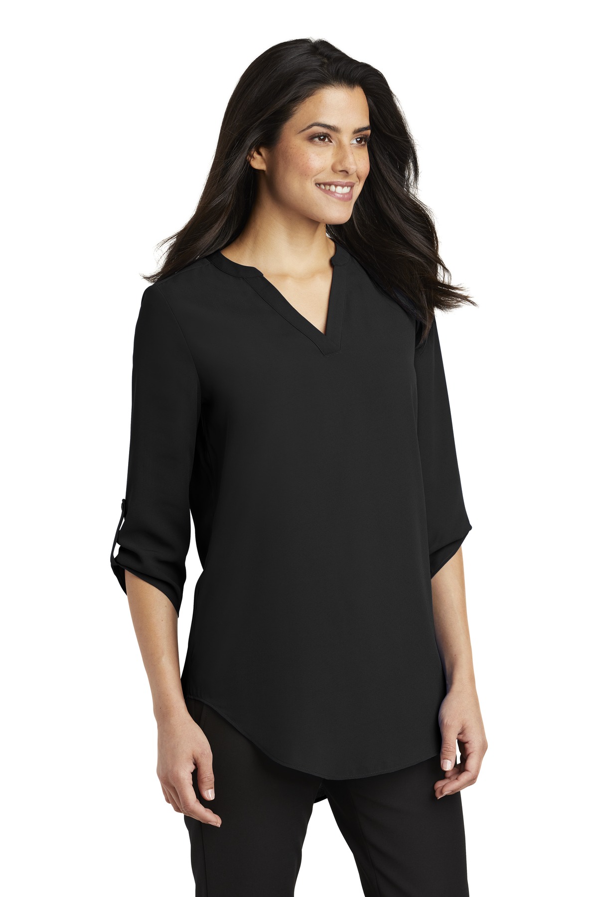 Women's 3/4-Sleeve Tunic Blouse
