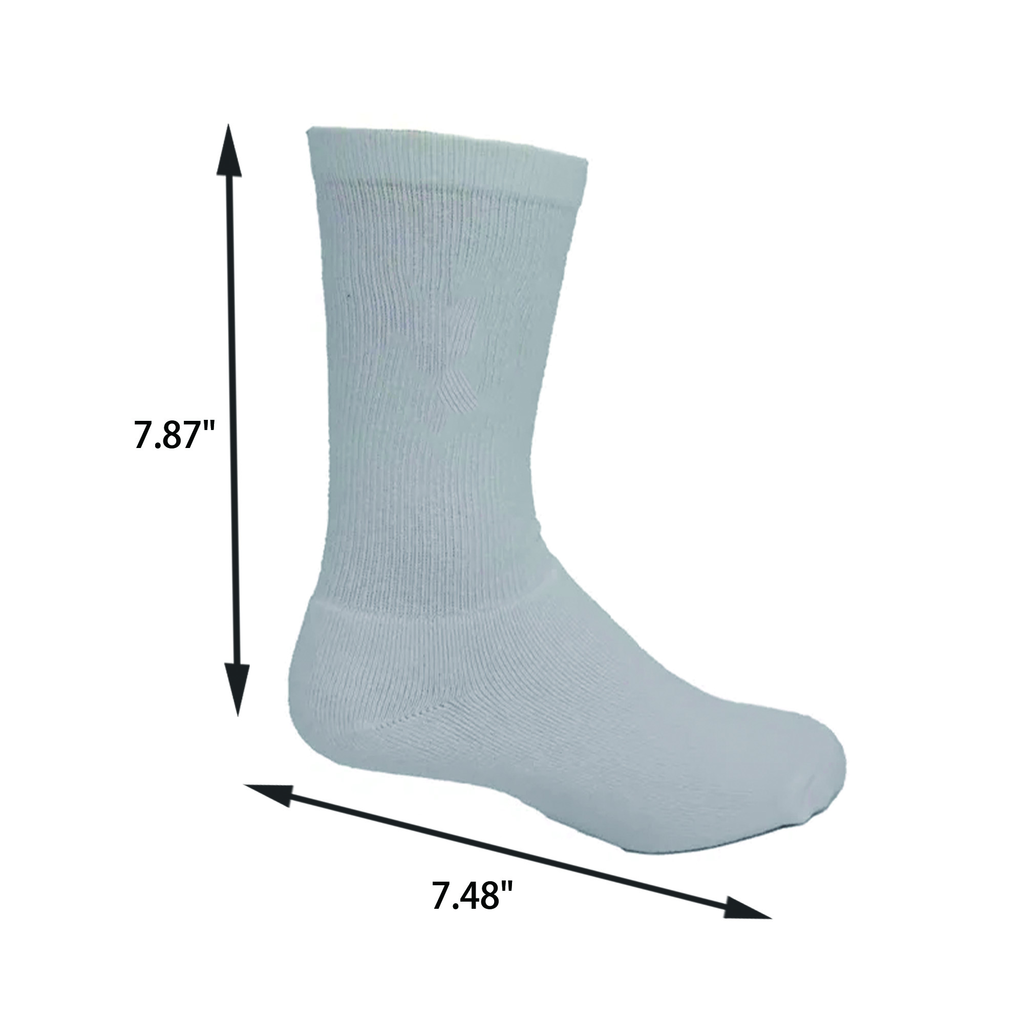 Cotton Sport sock with knit in logo Full Color 3