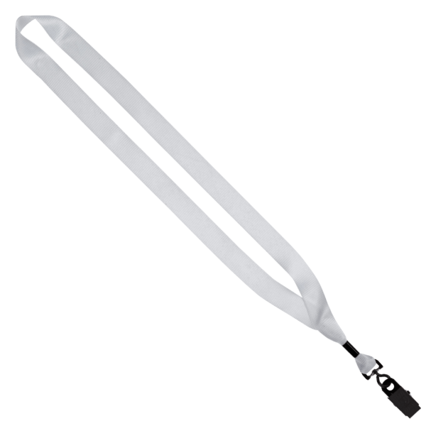 3/4" Dye-Sublimated Lanyard with Metal Crimp and Metal Bulldog Clip w/ Swivel 1