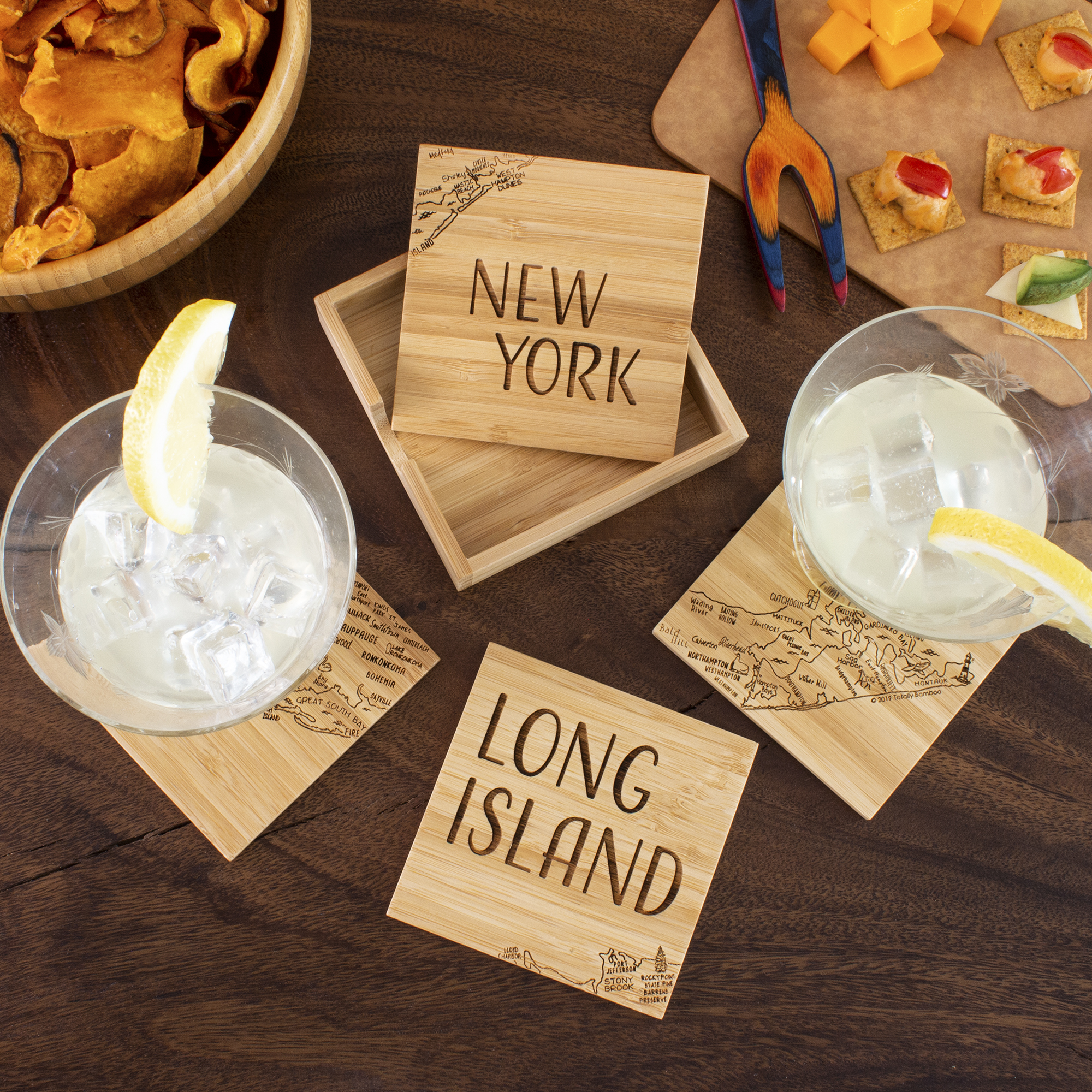 Long Island Puzzle Coaster Set 7