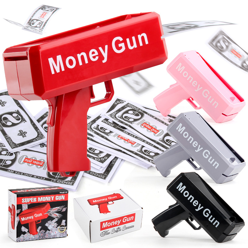 Money Sprayer Toy Gun toy that can feed up to more than 100 pcs dollar bills 1