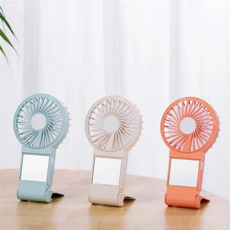 Mini Slim Fan With Makeup Mirror 4