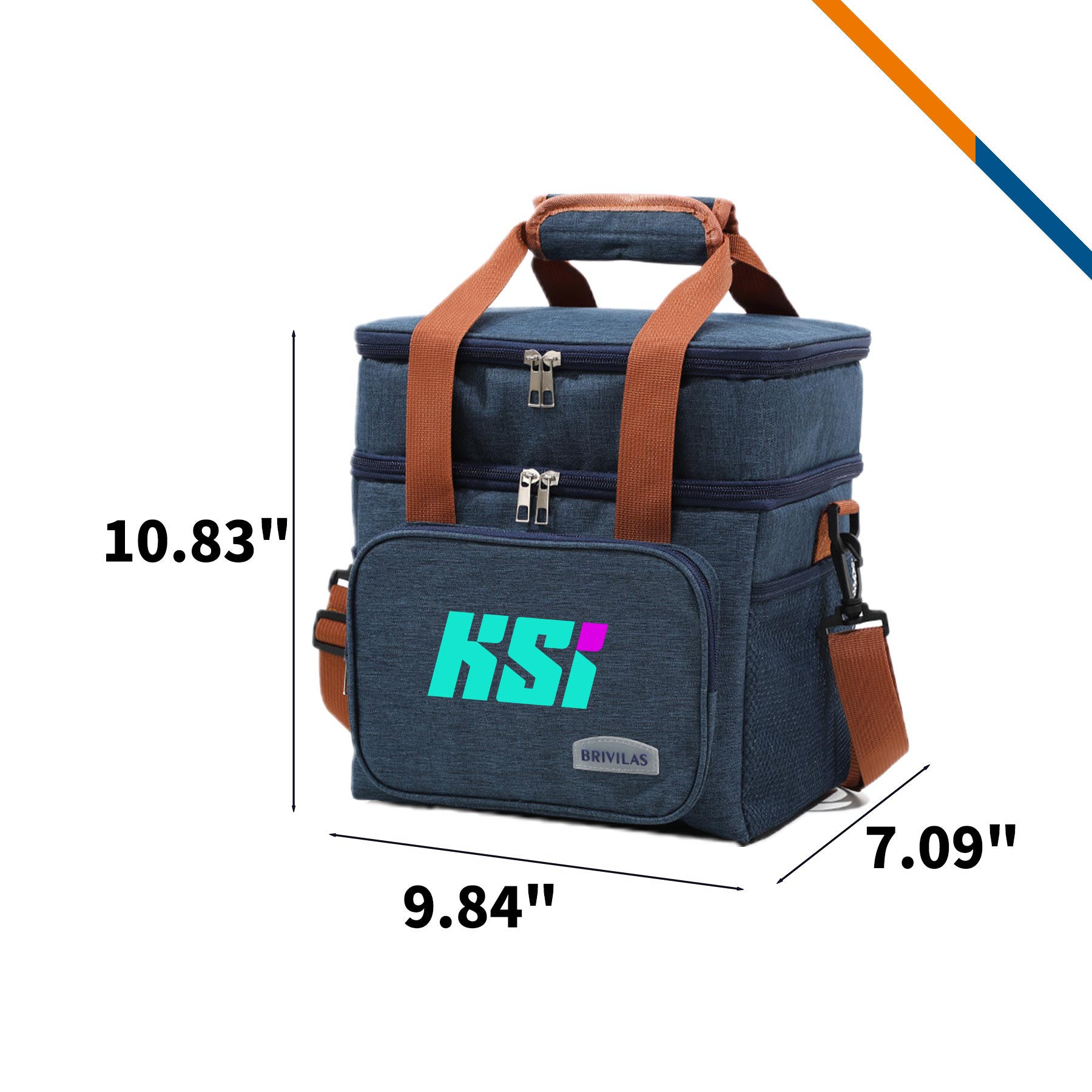 Zorit Double Layer PEVA Crossbody Cooler Bag 2