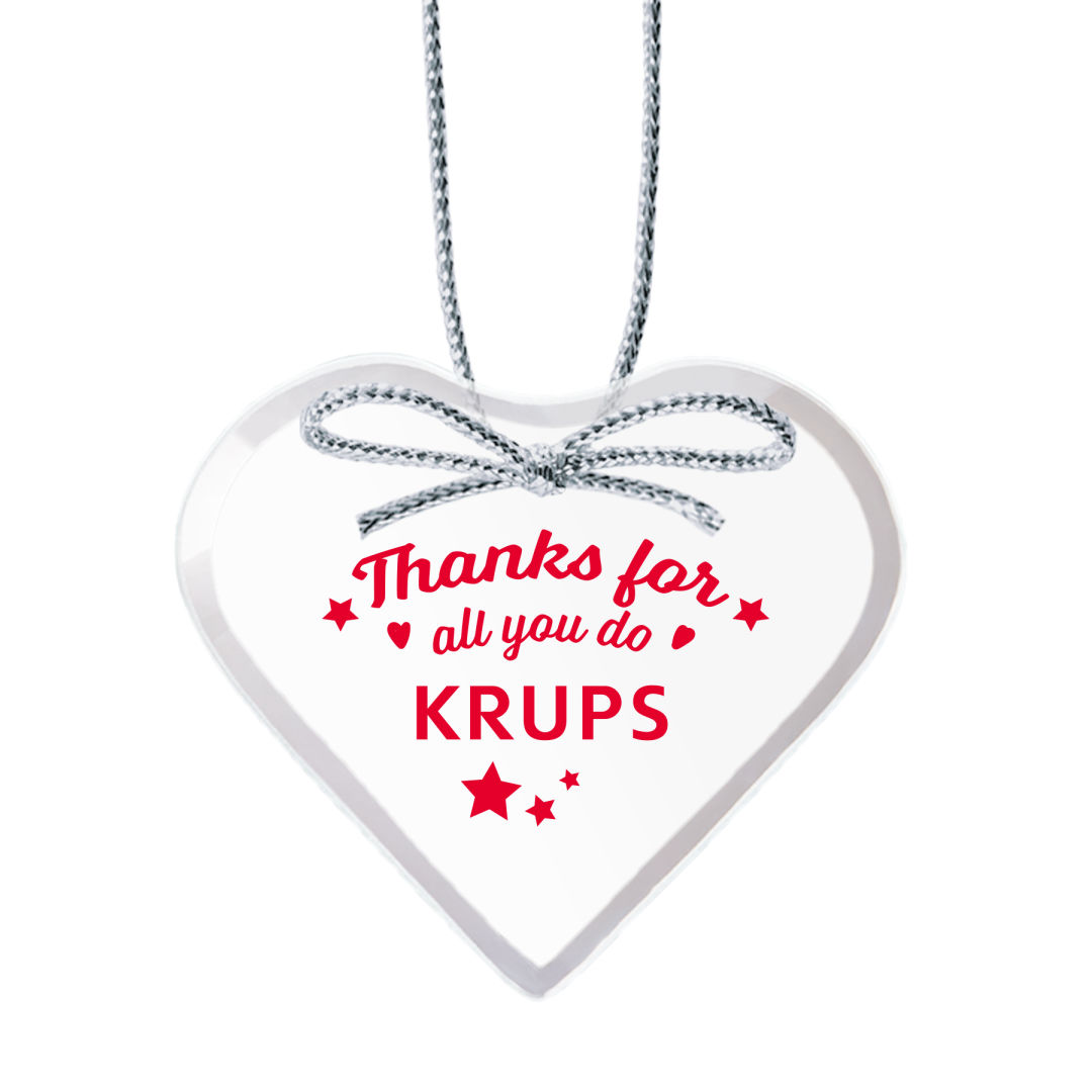 Starfire Ornament - Heart Imprinted