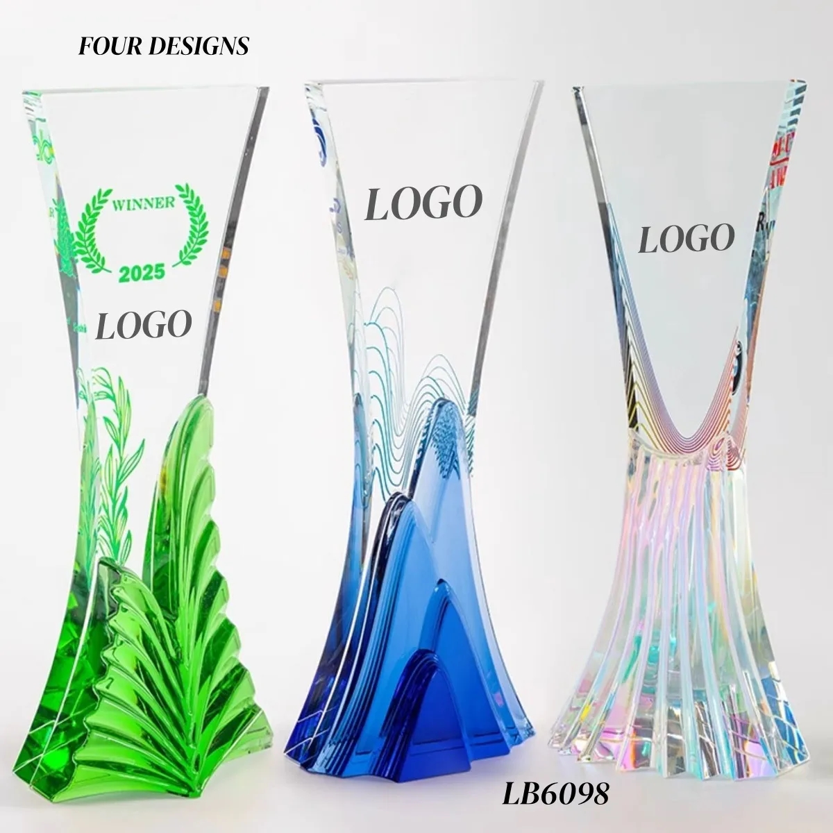 Colorful Crystal Recognition Awards Trophy Plaque 9