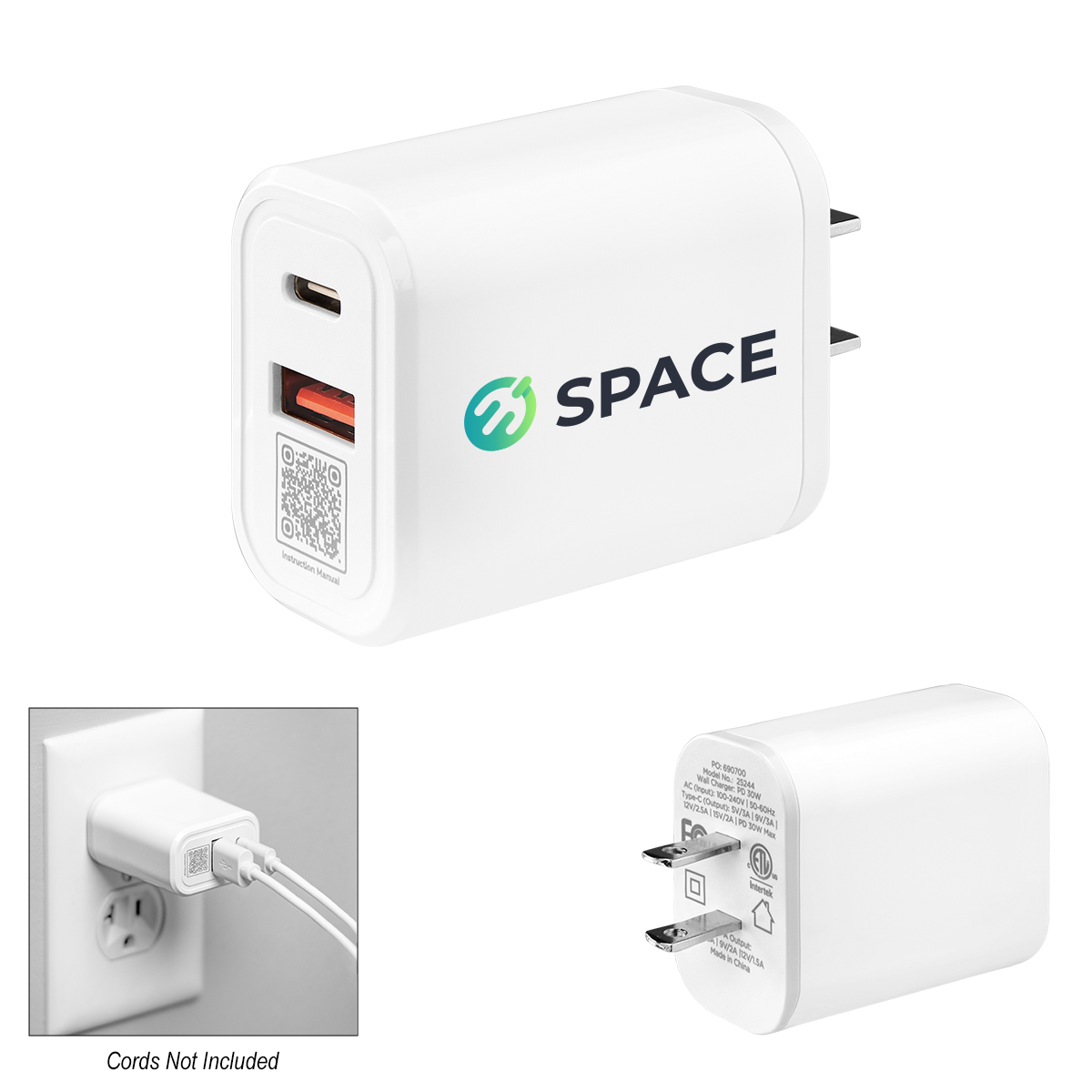 30W ETL Listed Wall Adapter 3