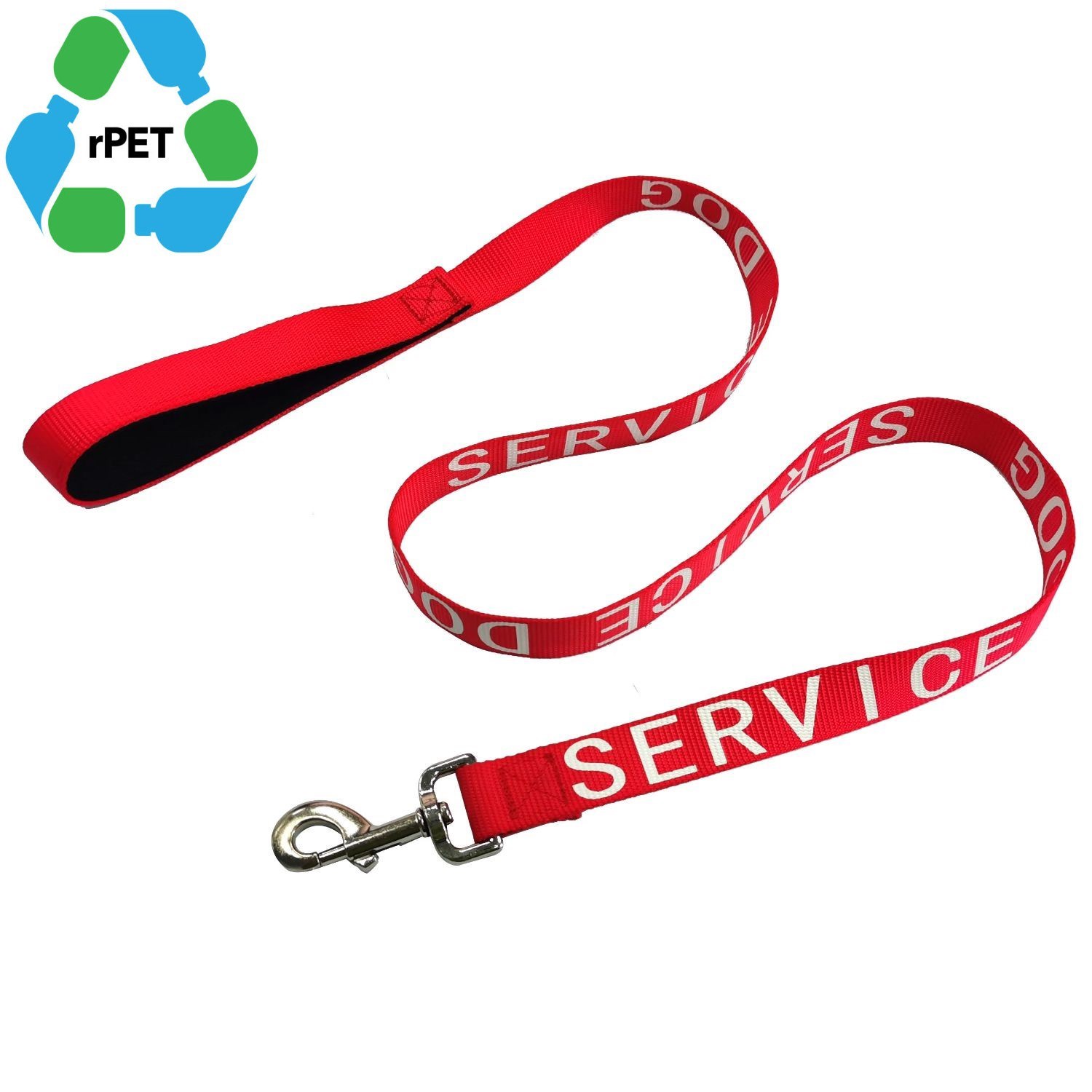 3/4"W x 72"L Durable Polyester rPET Eco-friendly Pet Leash w/ Metal Carabiner