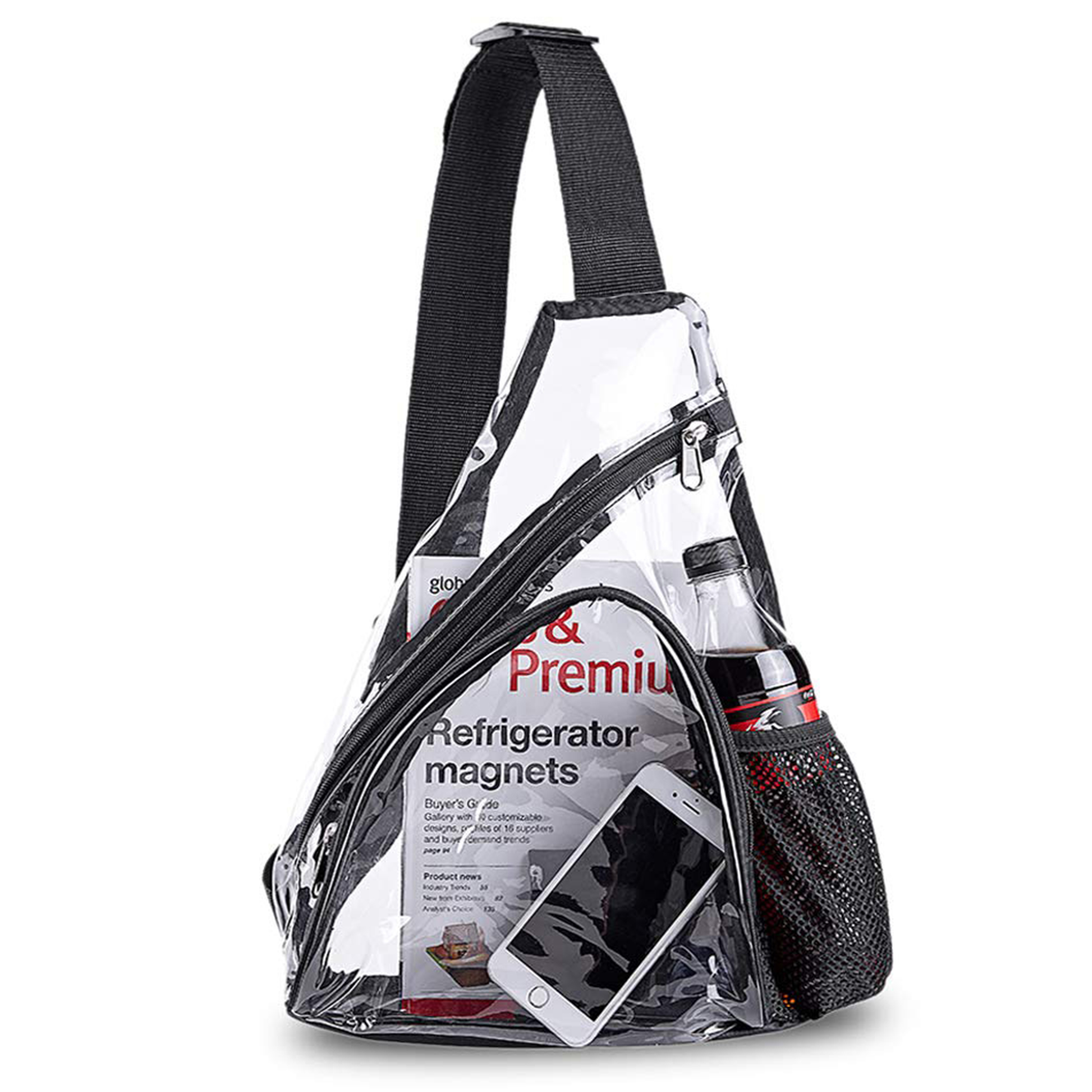 Pvc Single Shoulder Crossbody Transparent Chest Bag 5
