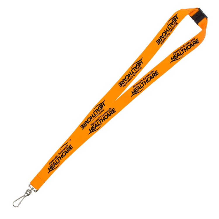 "Palmer" 3/4" Silkscreen Lanyard with FREE Breakaway Safety Release - Lobster Claw 1
