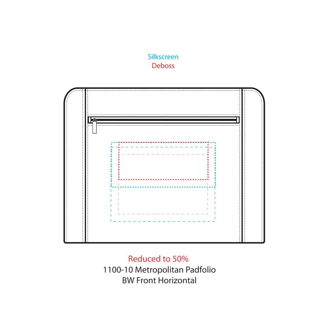 FSC® Mix Metropolitan Zippered Padfolio 19