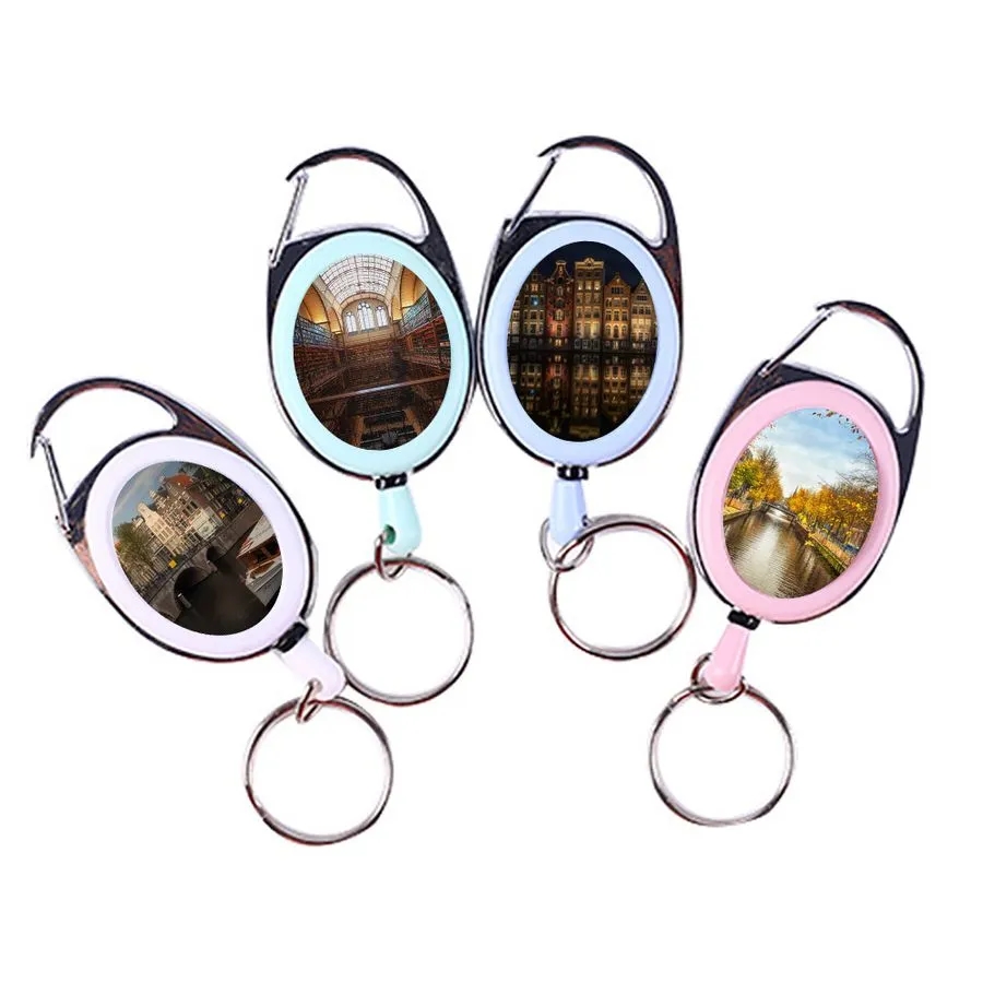 Clip Drawstring Badge Reel Keychain 6