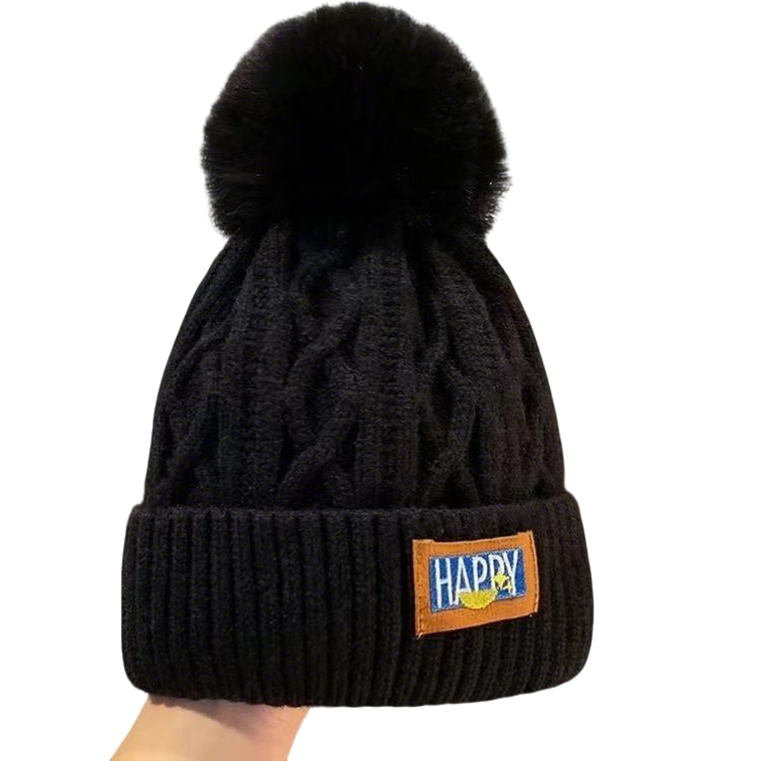 Women Winter Pompom Beanie Hat 4
