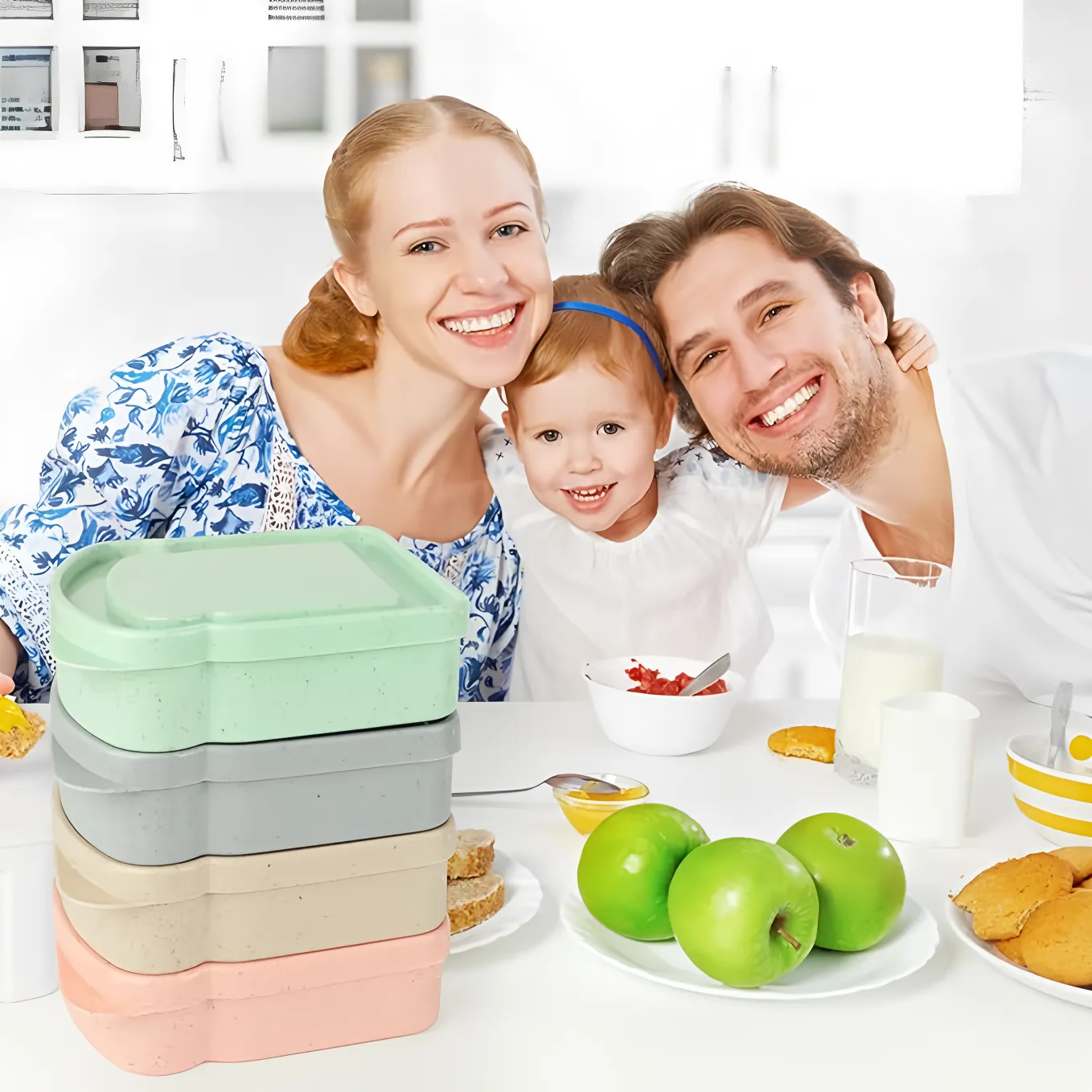Custom Reusable Sandwich Container Microwave Safe Lunch Box Bulk Wholesale 4