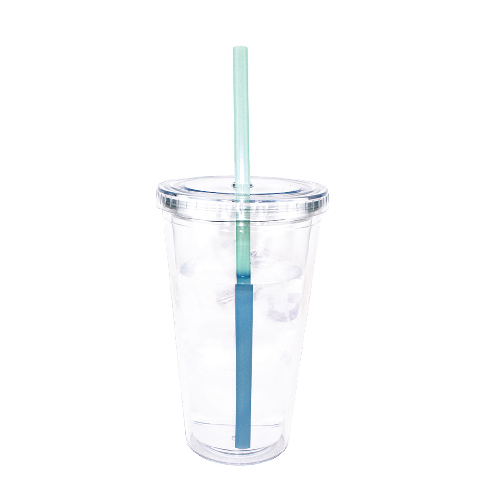 16 oz. Victory Acrylic Tumbler with Mood™ Straw 9