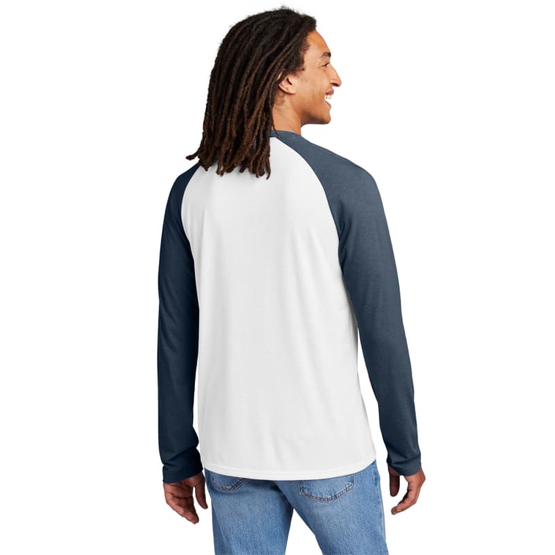 AllMade Unisex Tri-Blend Long Sleeve Colorblock Raglan 23