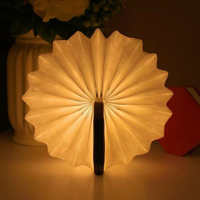 360 Degree Foldable Organ Paper Lamp With Built In 1200mAh Rechargeable Battery 8