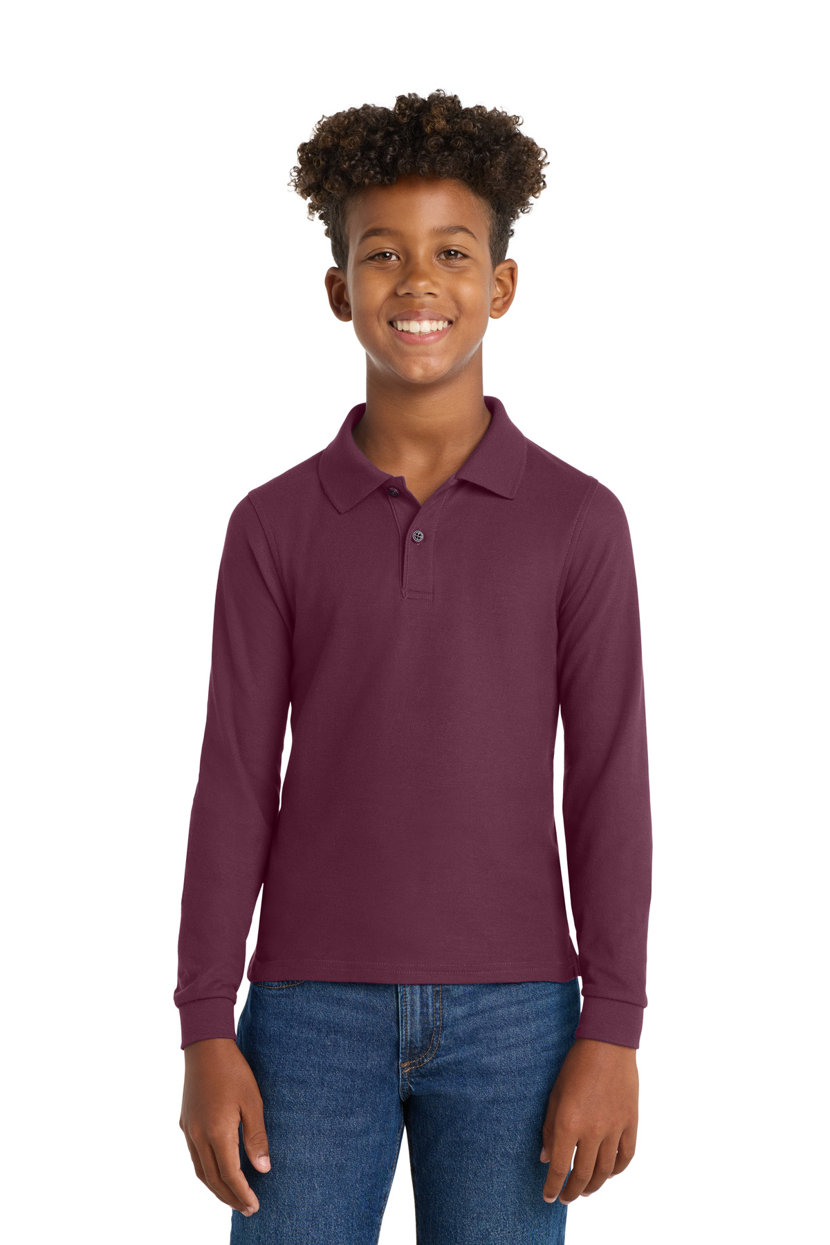 Port Authority Youth Long Sleeve Silk Touch Polo. Y500LS 46