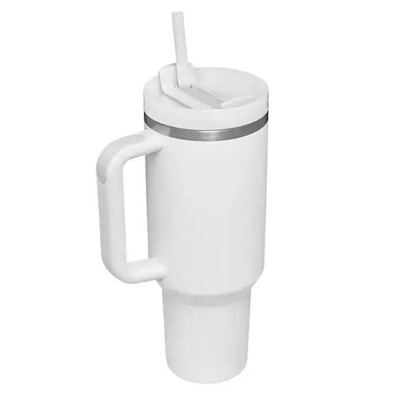 40oz Tumbler With Handle and Straw Lid 3