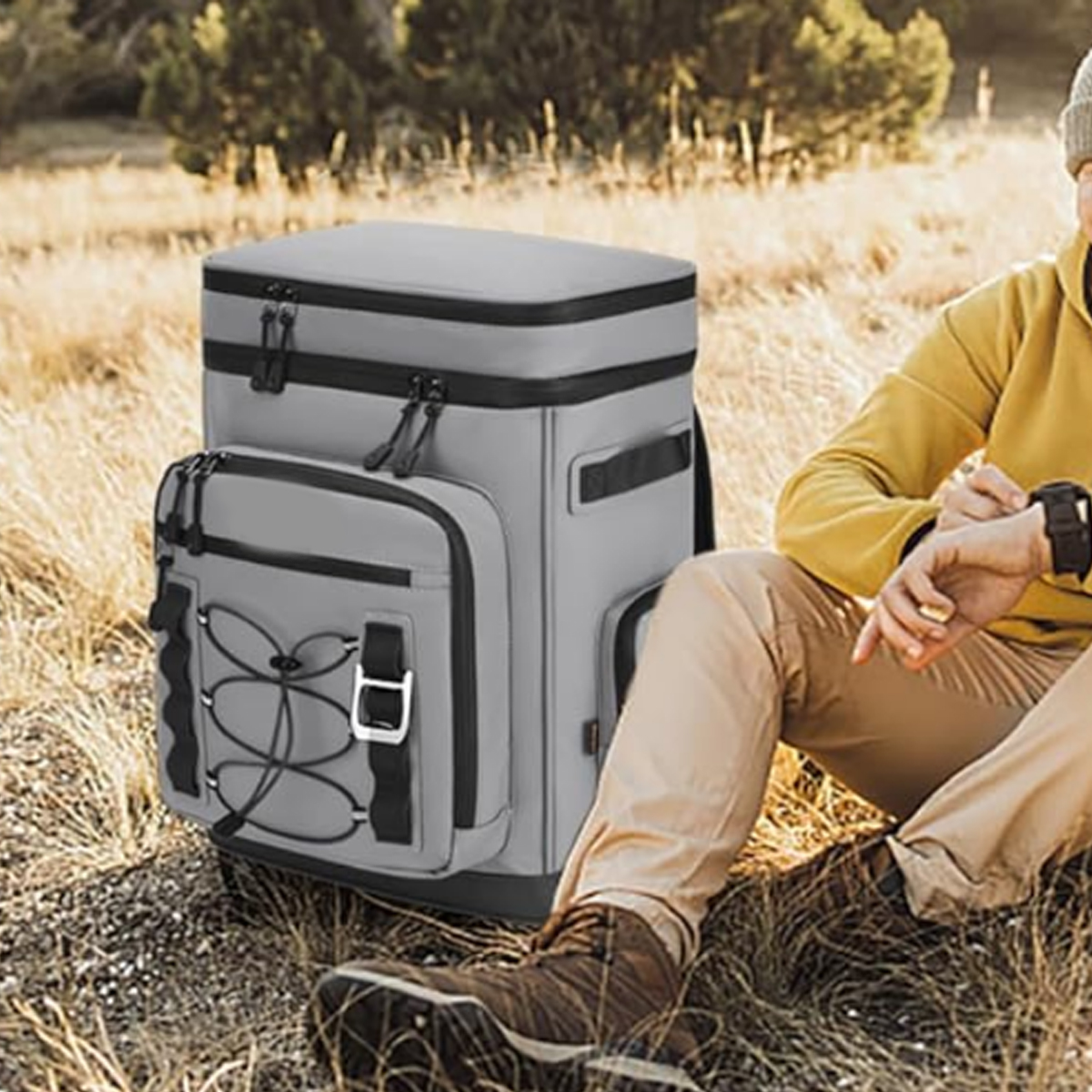 30L Waterproof Insulated Cooler Backpack W/ Multiple Pocket 5