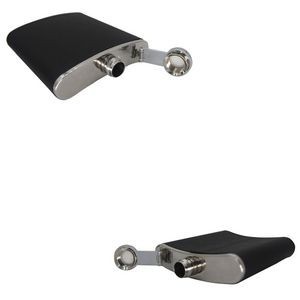 PU Leather 7oz Stainless Steel Flask With Tightly Sealed Cap 10