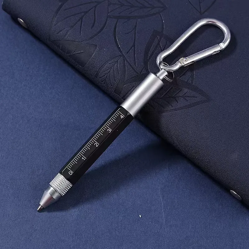 6 In 1 Keychain Multifunction Metal Ballpoint Pen 7