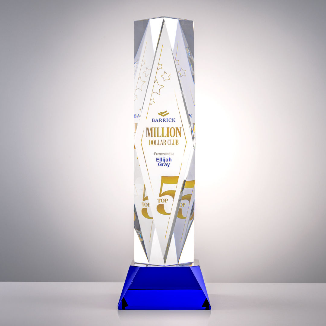 President VividPrint™ Award on Base - Blue 8