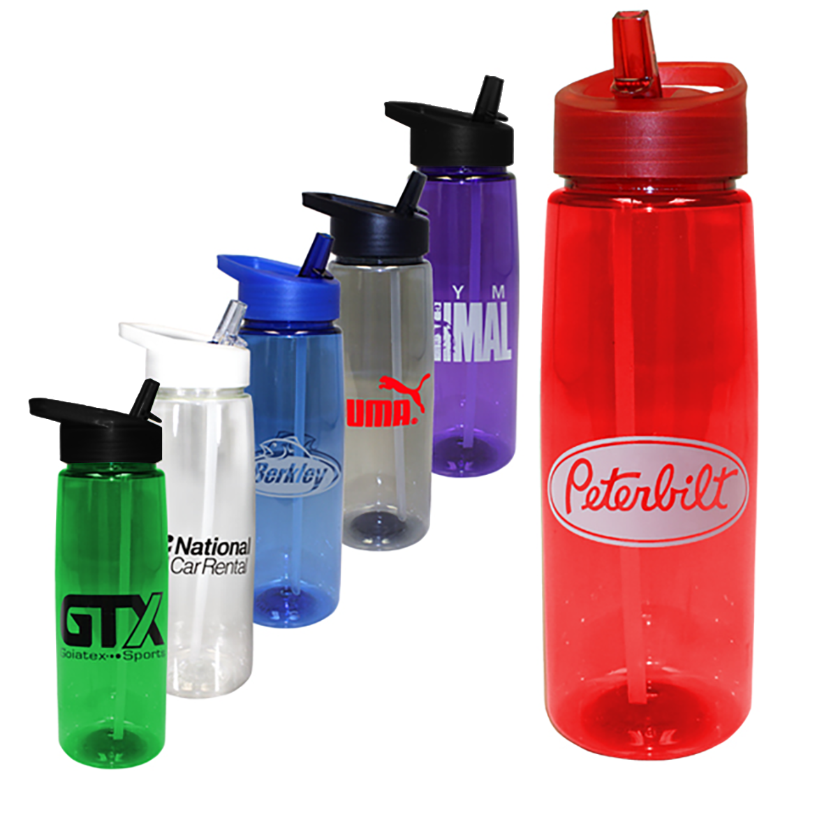30 oz. Poly-Saver PET Bottle with Straw Cap 5