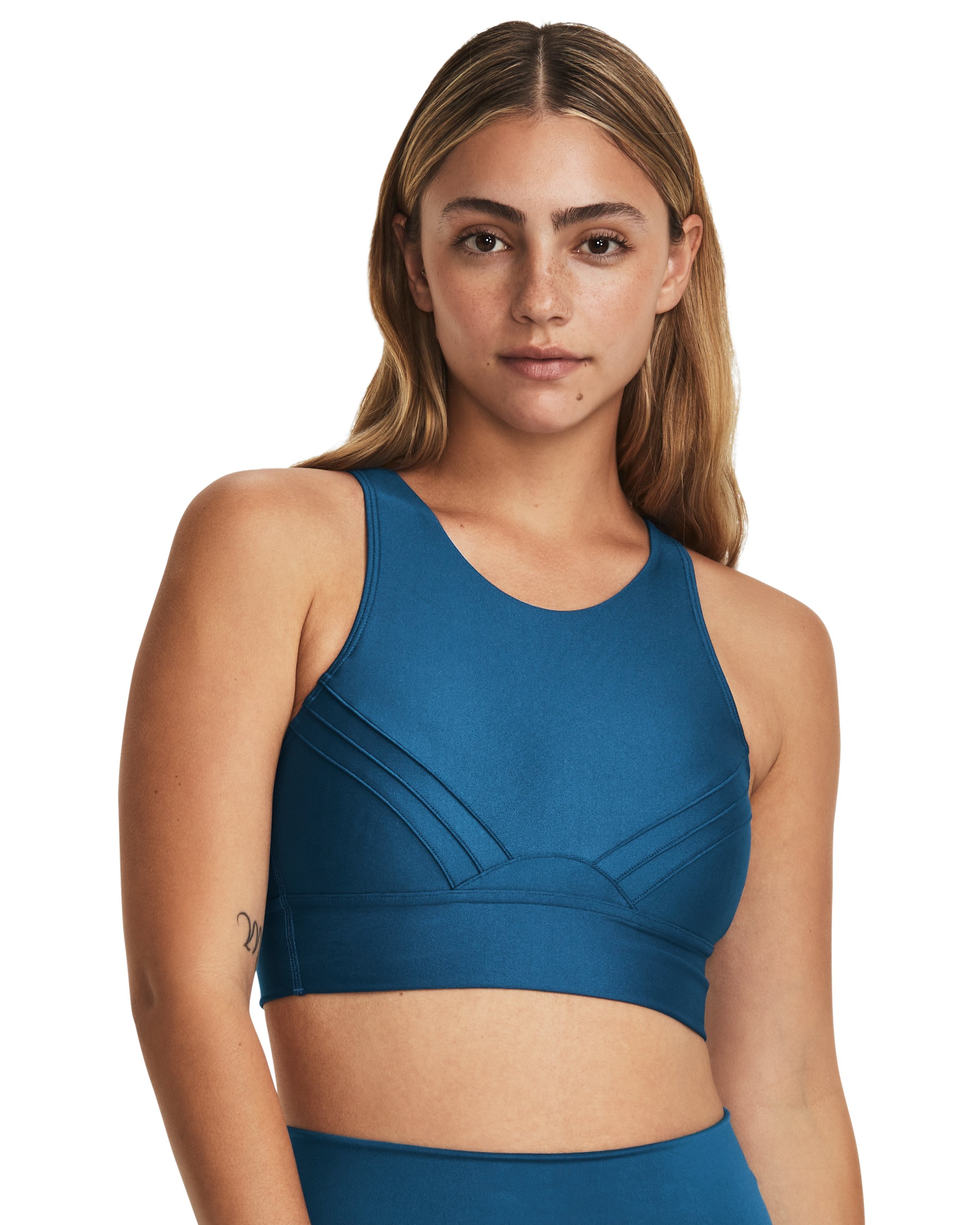 UA Infinity Mid Pintuck Women's Sports Bra 5