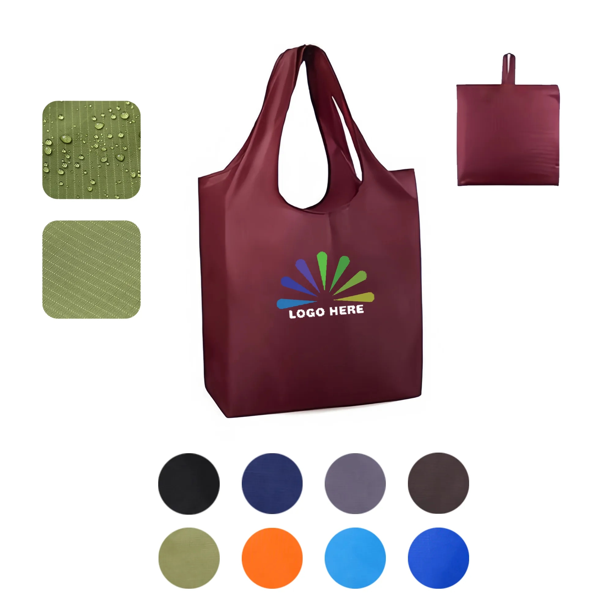 Foldable Eco-Friendly Shopping Belt Large Tote Bag