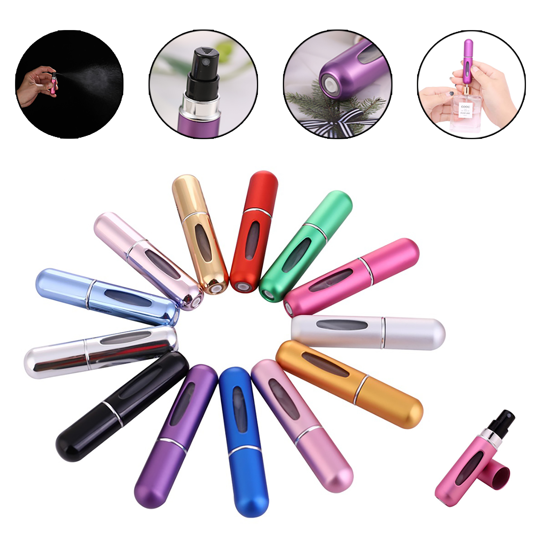 5 ML Aluminum Perfume Atomizer 2