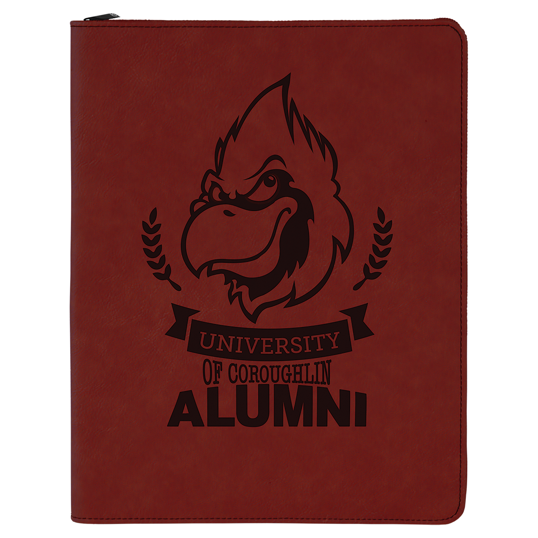 Laser Engraved Leatherette Legal Padfolio with Zipper and Notebook (9.5" x 12") 9
