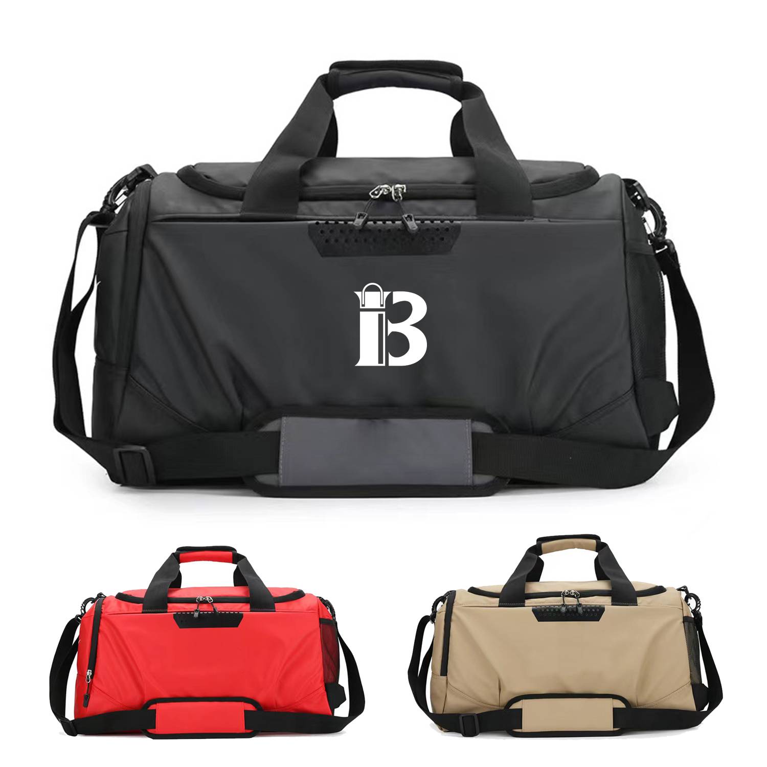 Gym Duffel Bag with Shoes Compartment and Wet Pocket 3