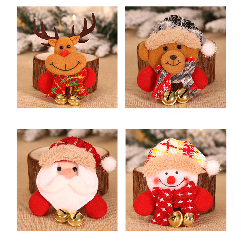 Christmas Badge LED Brooch Doll 5