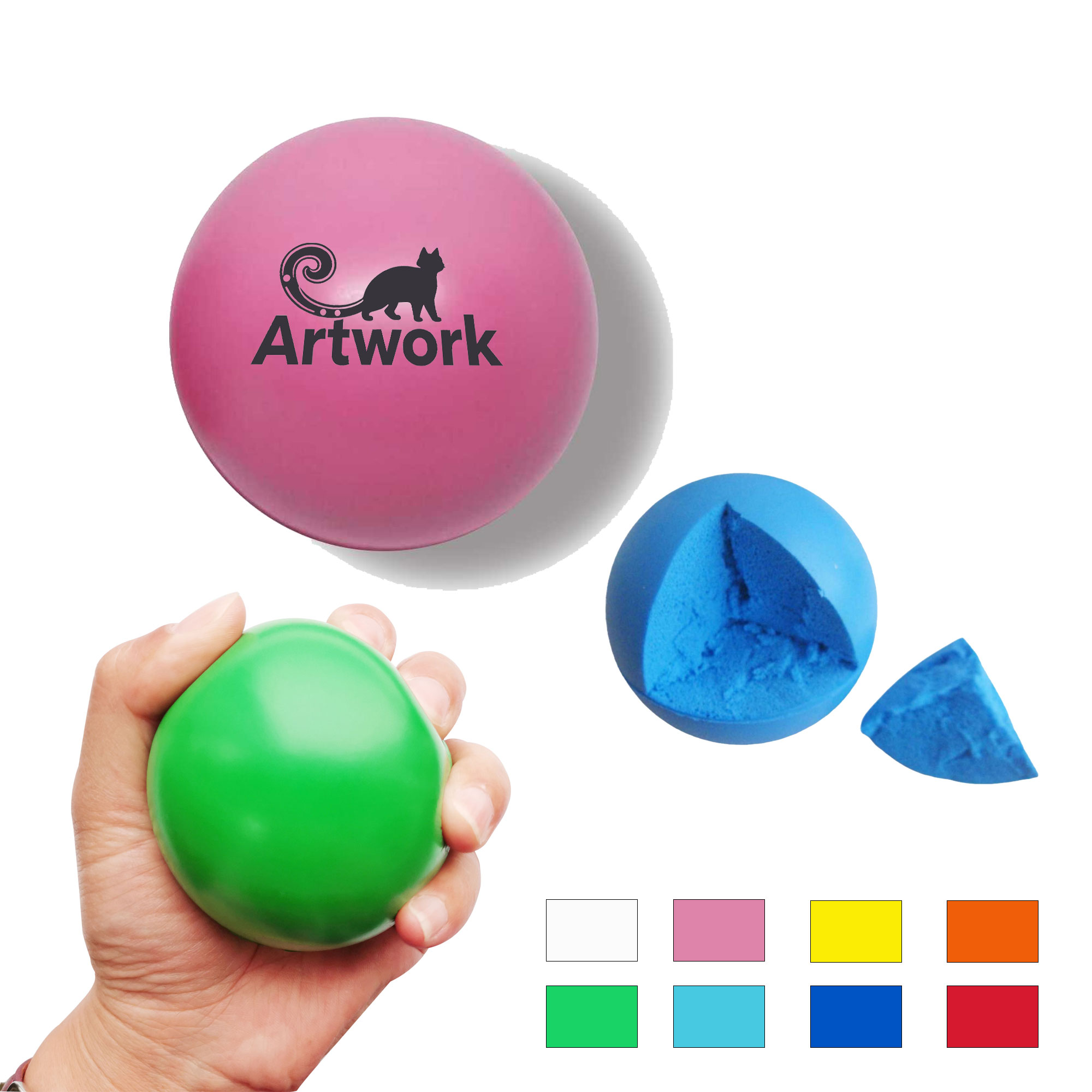 2" Stress Relief Rehabilitation Grip Ball 3